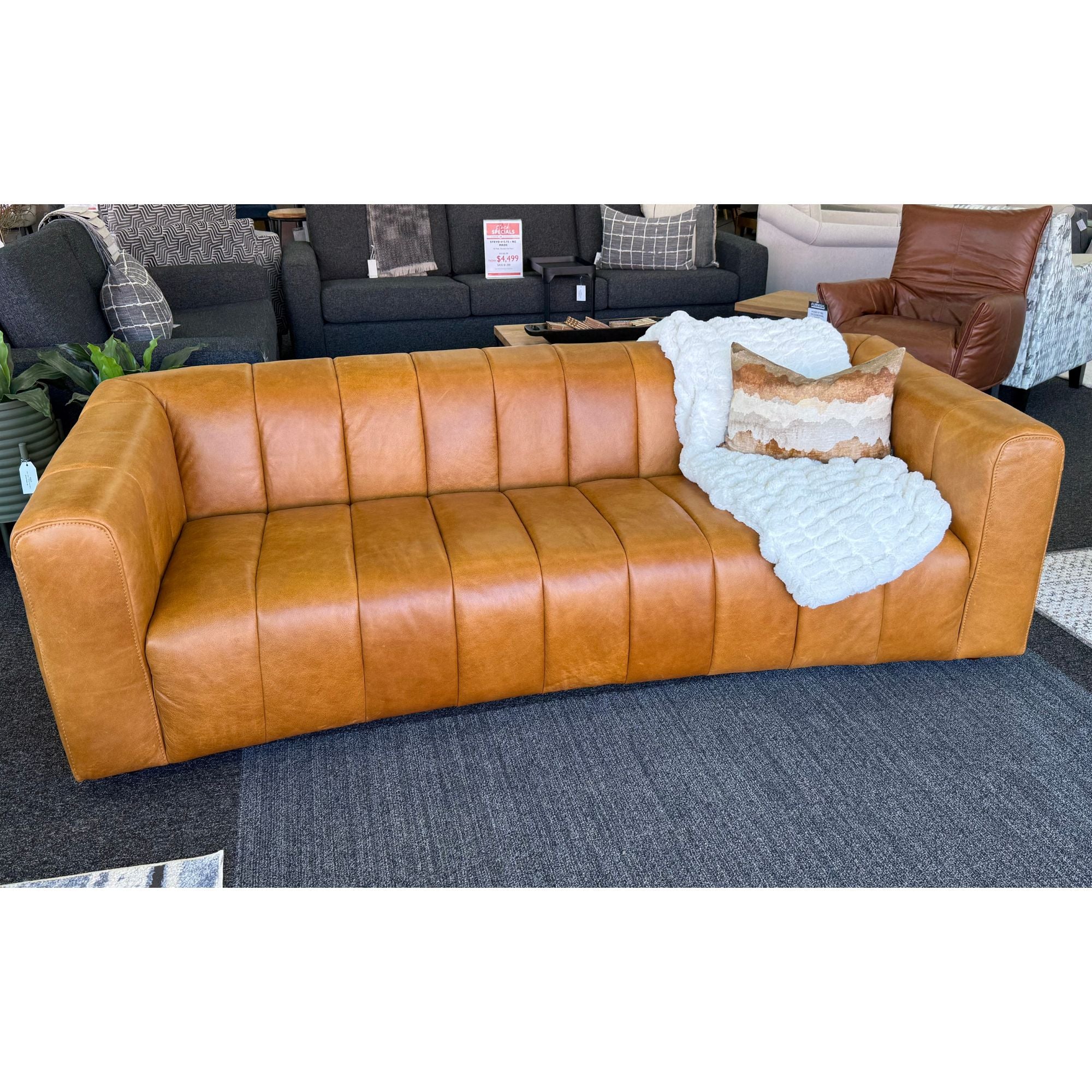 Lytton 3-Seater Sofa - Urban Sofa - Cat 16 Ranch Tan Full Grain Leather