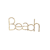 Roped Paper Beach Sign 