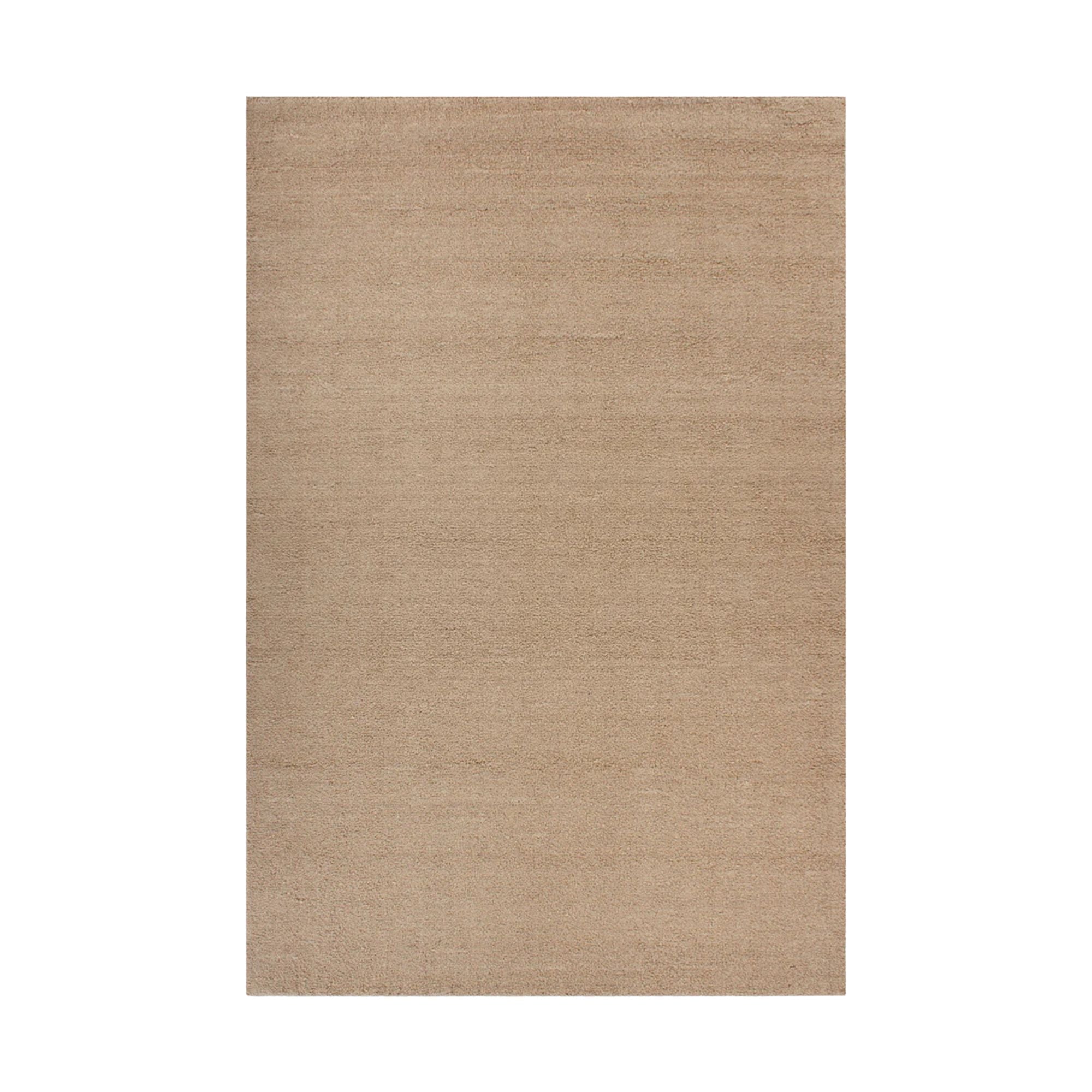Beige rug on a white background
