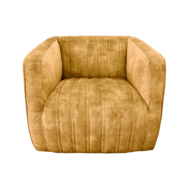 Marvy Chair - Gold velvet Fabric