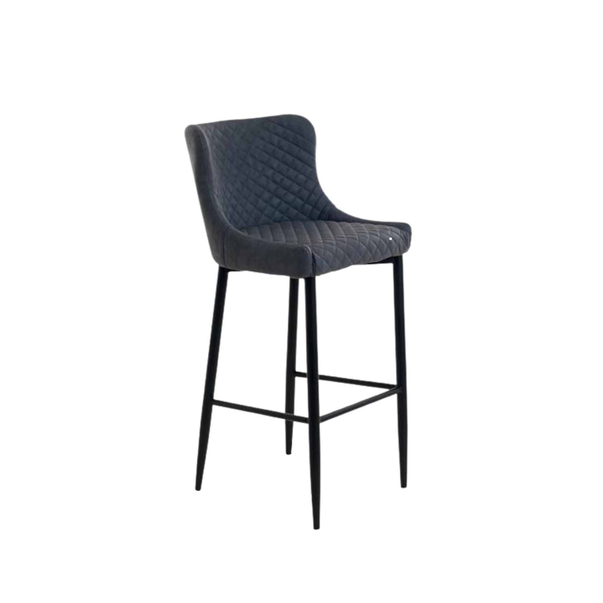 Ottowa Bar Stool in Grey PU FURNISH