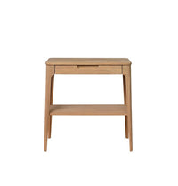 New Amalfi Console Table - Solid Oak/ Oak Veneer Top
