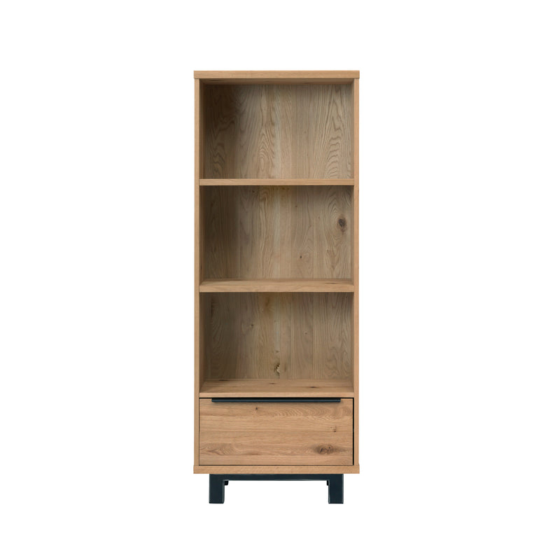 Florence Bookcase - Wild Oak Timber Brushed/Lacquer