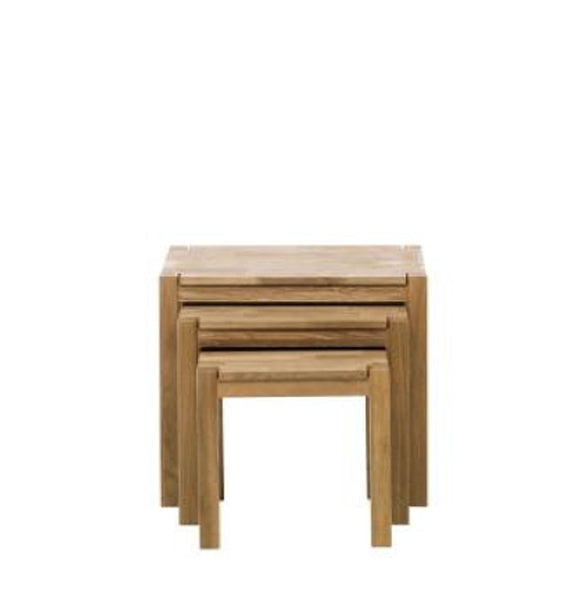 Modena Nest Of Tables - Solid Oak