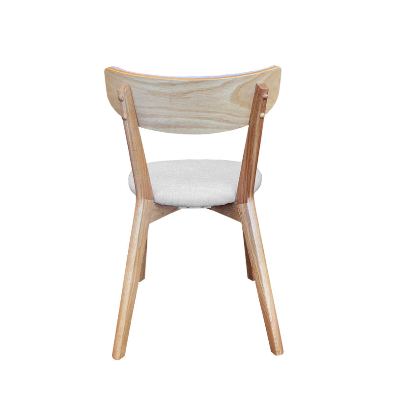 Pisa Dining Chair - Light Grey Fabric