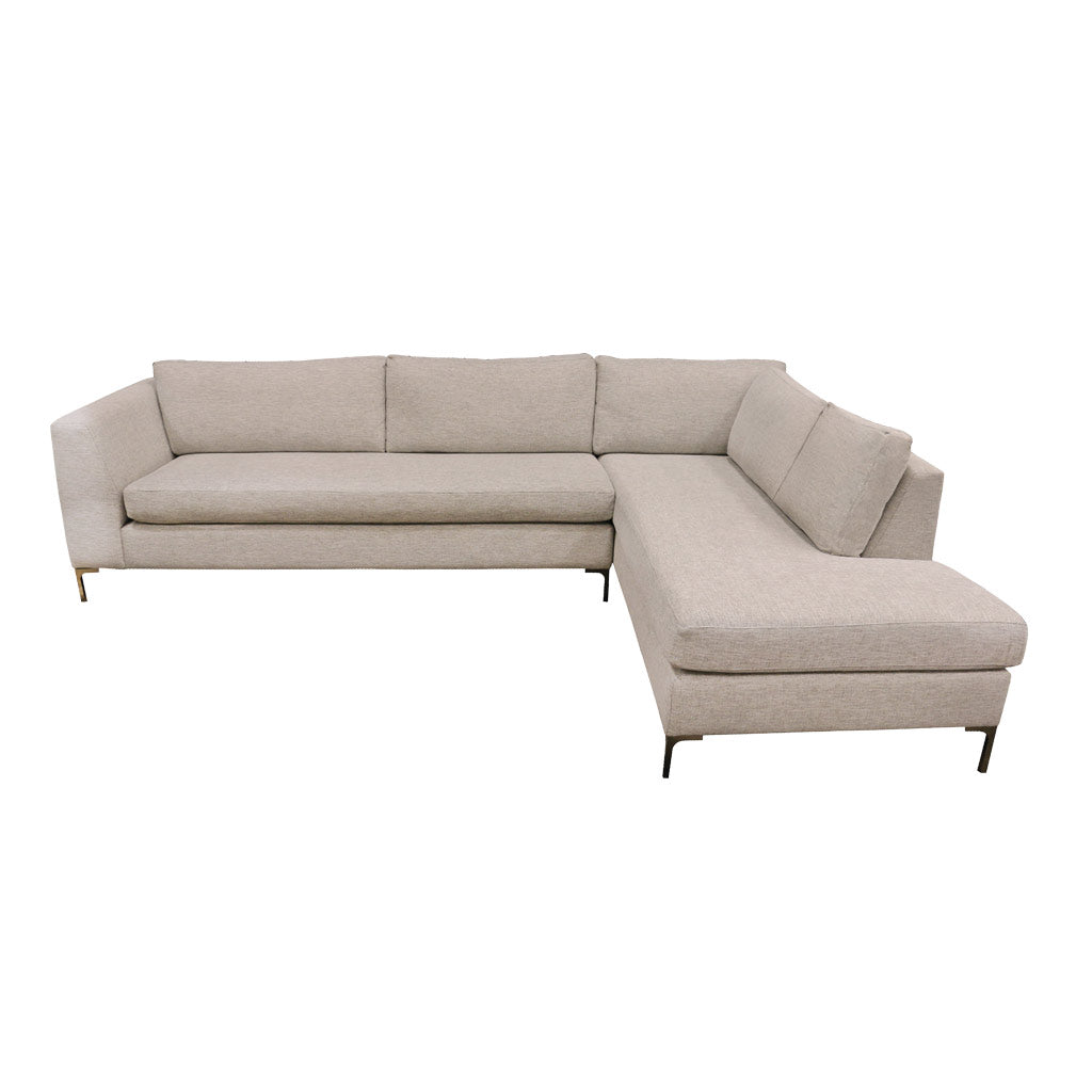 Picasso 3L+Cnr Chaise R NZ Made Jake Silverstreak Grey Sofa