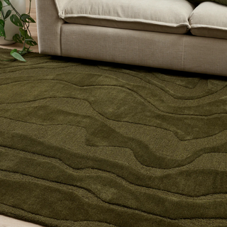 Rug - Mira - 100% Wool - Olive - 160x230cm