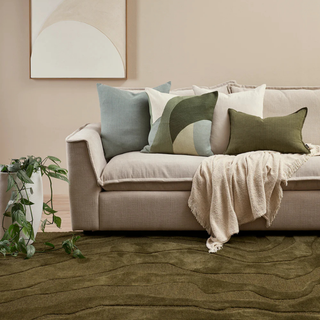 Rug - Mira - 100% Wool - Olive - 160x230cm