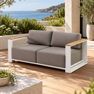 Ibiza Outdoor 2 Seater Sofa - White