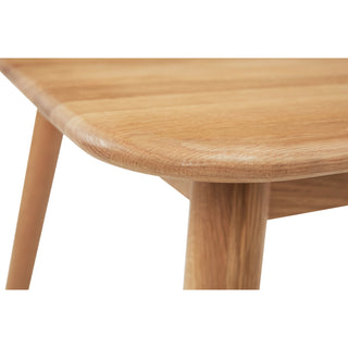 Luna Dining Table 130x80cm - American White Oak Timber - Danish Oil