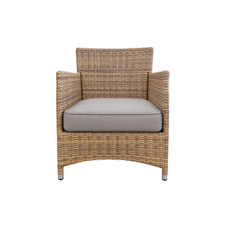 Cayman Outdoor Lounge Chair - Kubu Natural Rehau German Wicker
