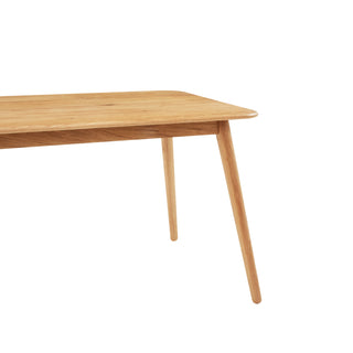 Luna Dining Table 130x80cm - American White Oak Timber - Danish Oil