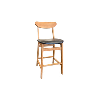 Anders Natural Solid Oak Barstool - Lacquered