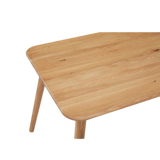 Luna Dining Table 130x80cm - American White Oak Timber - Danish Oil