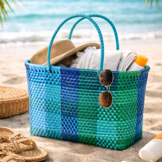 Carla Basket - Small - Blue