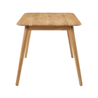 Luna Dining Table 130x80cm - American White Oak Timber - Danish Oil