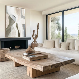 Wall Art - Aesthetic - Canvas w Oak Frame - 110x115cm