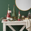 Metal Santa with Gift Red - Large