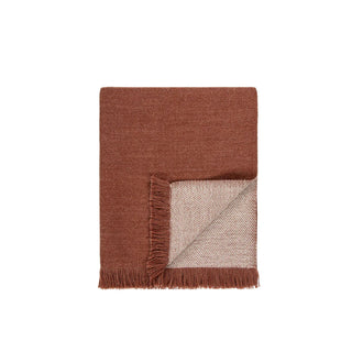 Throw - Chester - Wool/Recycled Polyester - Brick