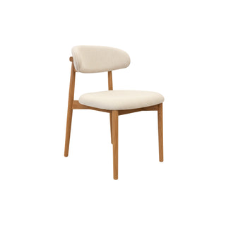 Ollo Oak Dining Chair - Natural Fabric