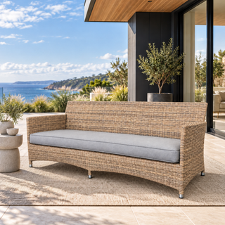 Cayman 3-Str Outdoor Sofa - German Rehau Wicker - Kubu