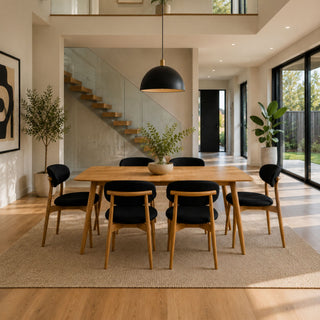 Rhodes Large Extn Table 180/270x100cm - Oak/Oak Veneer