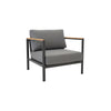 Grenada Outdoor Lounge Chair - Charcoal