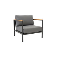 Grenada Outdoor Lounge Chair - Charcoal
