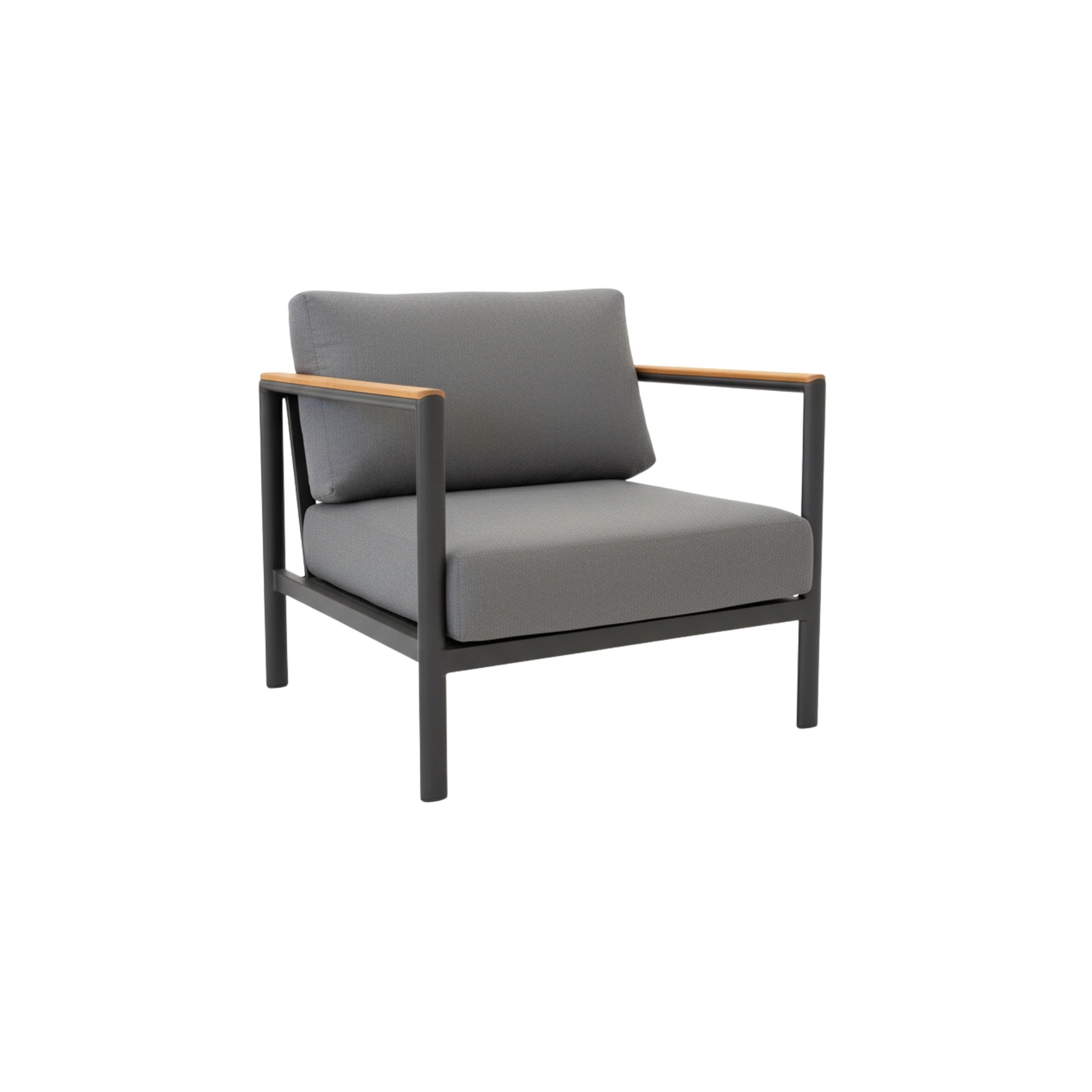 Grenada Outdoor Lounge Chair - Charcoal