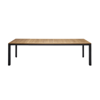 Grove Large Extension Outdoor Dining Table 220/280x100 - Charcoal