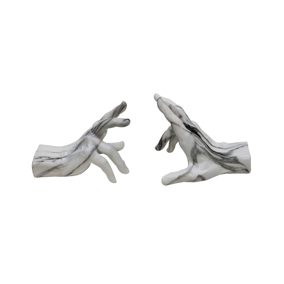 Marble Hands Bookends
