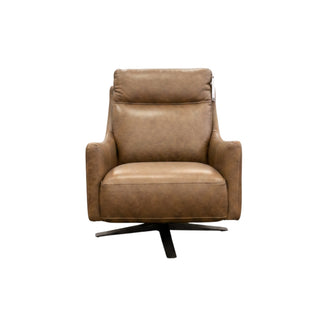 Mikado Leather Swivel Chair - Urban Sofa - RWB Brown Leather