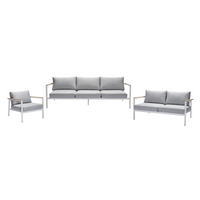 Copenhagen Outdoor 3+2+1 Seater Lounge - White