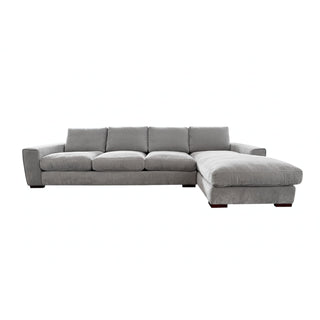 Morgan Sofa Chaise - 3 Seater LHF + CnrExtnChse RHF - Urban Sofa - Paris Flint Grey Fabric