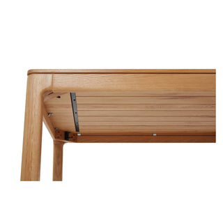 Aurora Oak Natural Dining Table 180x95cm - Solid American White Oak Timber