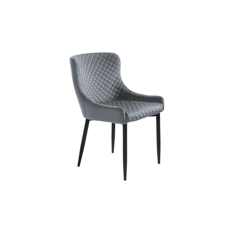 Ottowa Dining Chair - Grey Velvet