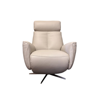 Essen Swivel Chair with Power Recliner & Battery - Urban Sofa Cat 13 Atollo Dove Grey Leather