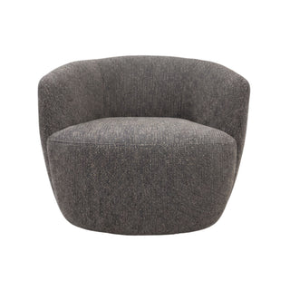 Petal Swivel Chair with Auto Return - Urban Sofa - Elgin Blue Grey Fabric