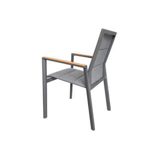 Lopez Outdoor Dining Chair - Charcoal