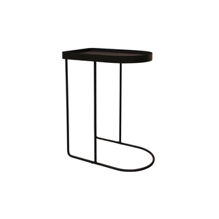 Studio Curved Metal Side/Sofa Table - Black
