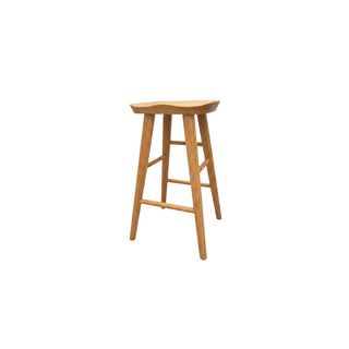 Elin Natural Solid Oak Counter Stool - Lacquered
