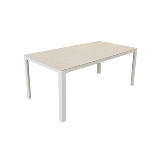 Atlas Outdoor Table 180x100cm - Sintered Stone Top - White