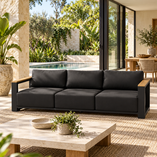 Ibiza Outdoor 3 Seater Sofa - Charcoal