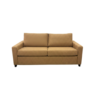 Raven Queen Bi-fold Sofa Bed - NZ Made - Atlas Ochre Fabric