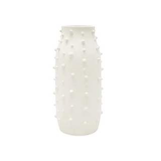 White Ceramic Dotti Vase 