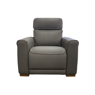 Monaco Power Recliner Chair - Urban Sofa - Miami Storm Grey Leather