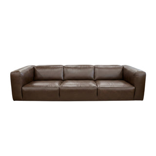 Soho 3 Seater Large Leather Sofa - Urban Sofa - Kings Road Dark Brown Leather