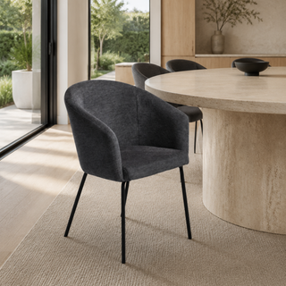 Westin Dining Chair - Dark Grey Fabric