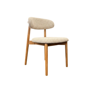 Ollo Oak Dining Chair - Cobble Fabric