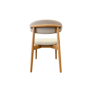 Ollo Oak Dining Chair - Cobble Fabric